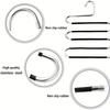 3pcs Metal Hangers Multi-Use Clothes Hangers Pants Skirts Belts Ties Scarves Space-Saving Storage Organizers Clothing Rack