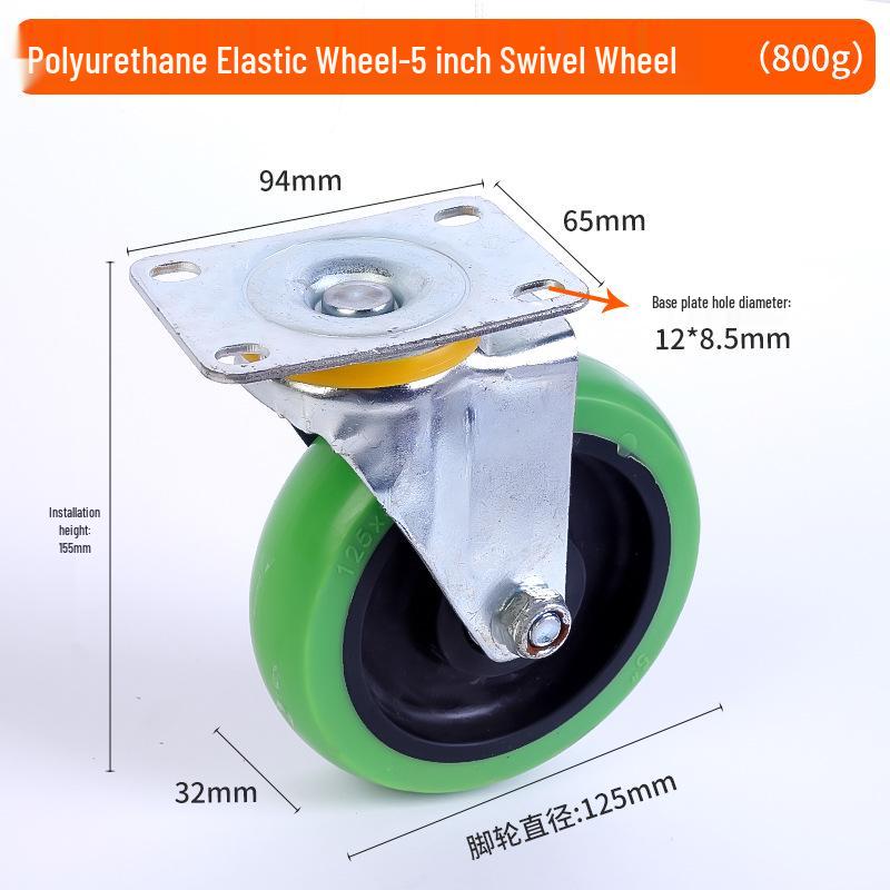 Stummes Gummirad mit mehreren Spezifikationen: Feststell- und Lenkrolle für Handwagen