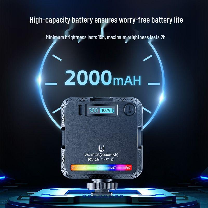 Mini LED Fill Light for Photography & Vlog - Portable DSLR Camera Colored Atmosphere Light