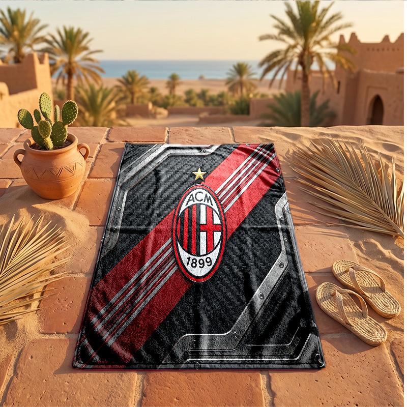 AC Milan Print Microfiber Beach Towel Quick Dry Absorbent Large Towel For Beach Swimming Travel