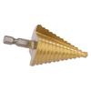 5-35 4-20 4-32 11Sizes HSS Titanium Coated Step Drill Bit Drilling Power-Tool Metal High Speed Steel Wood Hole Cutter Cone Drill