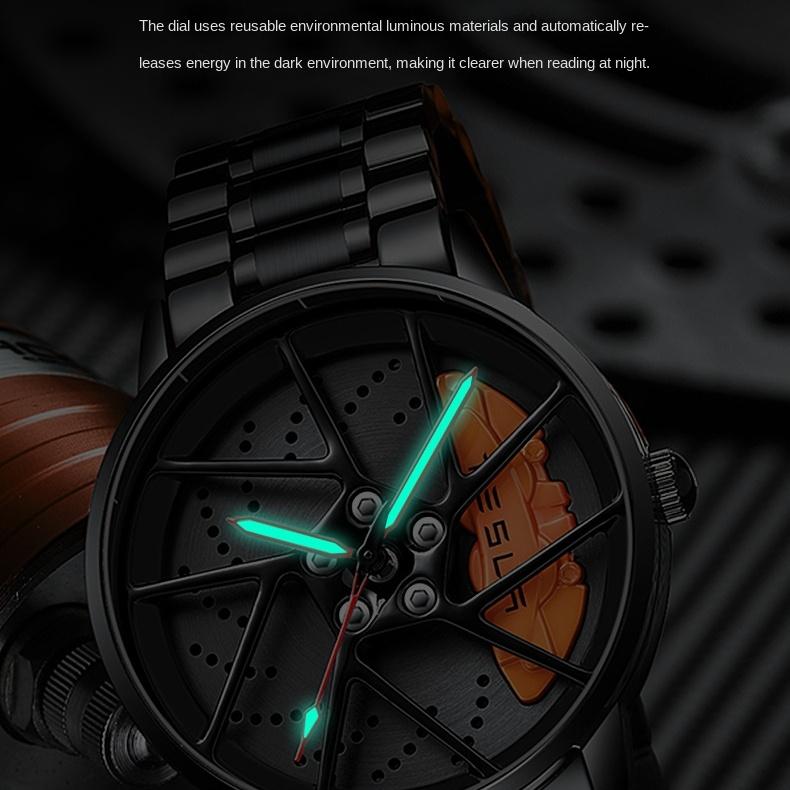 Ceas cu roți SVJ Ceas tridimensional pentru bărbați Ceas pentru bărbați de calitate superioară Ceas autentic pentru bărbați Ceas cu cuarț