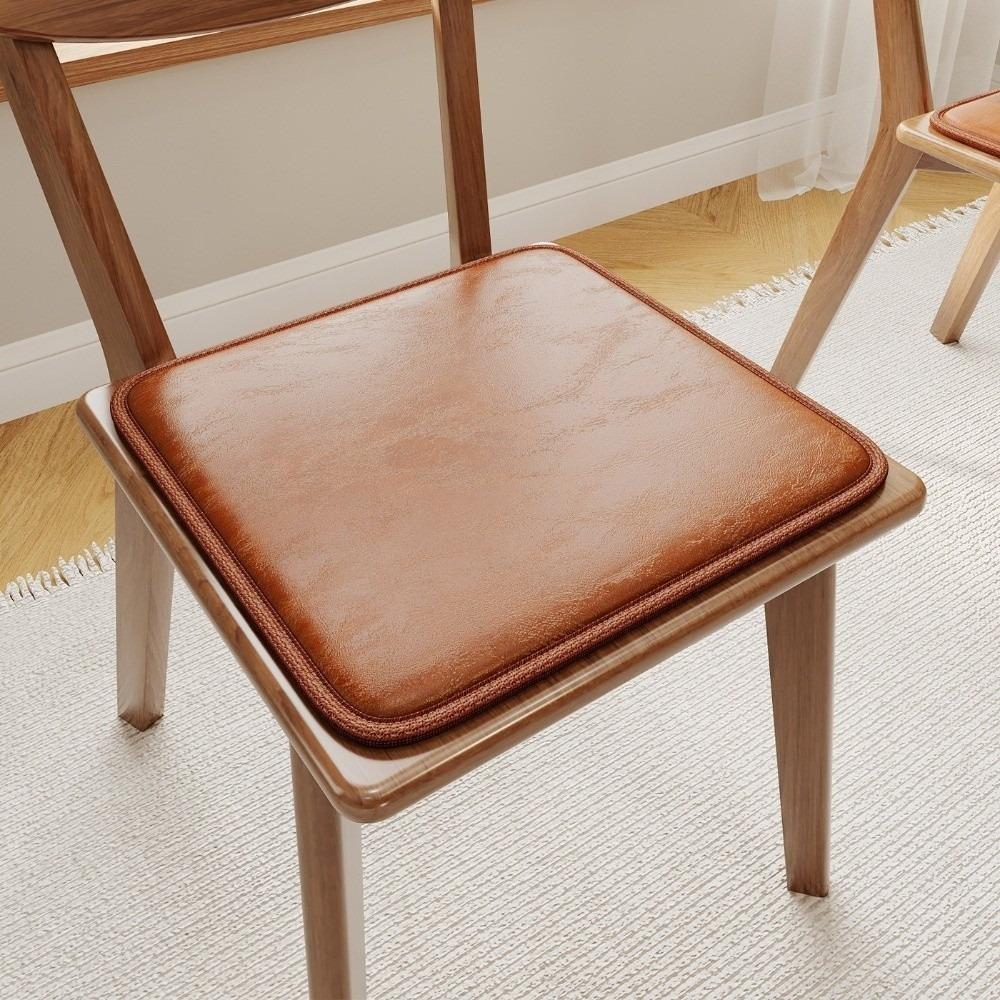 40×40cm/45×45cm PU Leather Seat Cushion High Resilience Seat Cushion Pad Chair Seat Pad