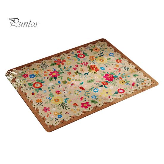 

Коврик для ванной комнаты, быстро впитывающий цветочный принт, быстросохнущий диатомовый ил, противоскользящий коврик для входа, многоцелевой коврик для ванной, душа, раковины, кухни 40x60cm кофейный