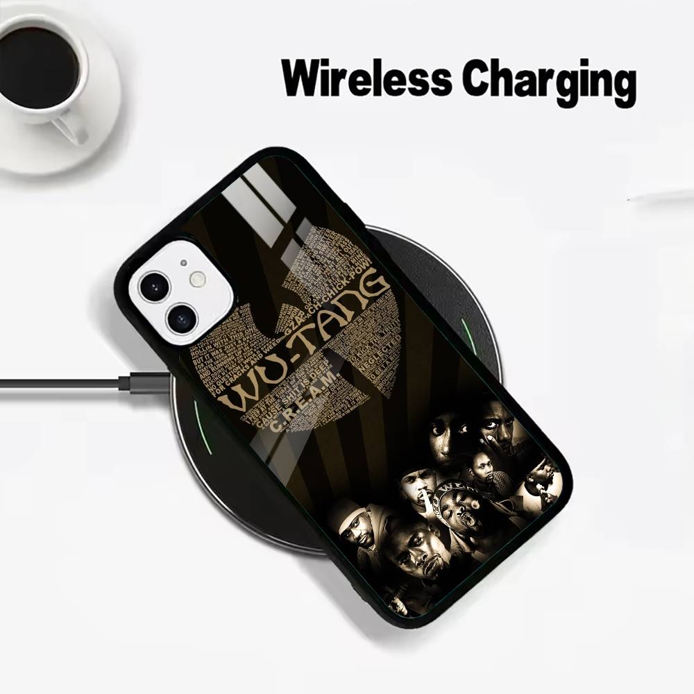 Wu-Wu-T-Tang -Clan Wireless charging phone case compatible with iPhone 17/16/15/14/13/12/11