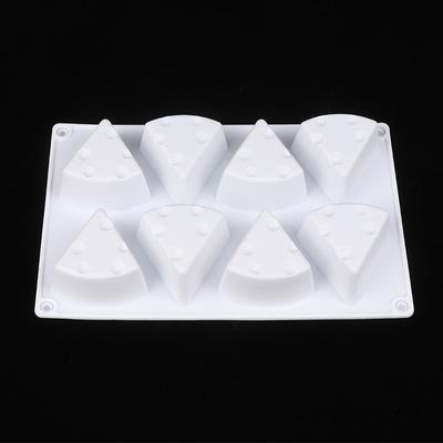 8 Dutinová silikonová forma ve tvaru sýra Pomůcky na domácí pečivo Forma na pečení na pečení Nepřilnavá forma na pečení v kuchyni Forma na mousse