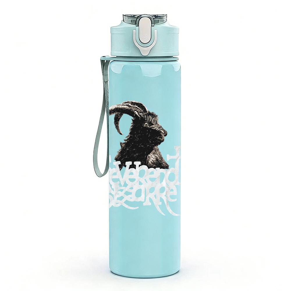 1PC Black Bird Minimalist Silhouette Print 750ml Portable Sports Water Bottle Leakproof Gym Outdoor Travel Drink Cup