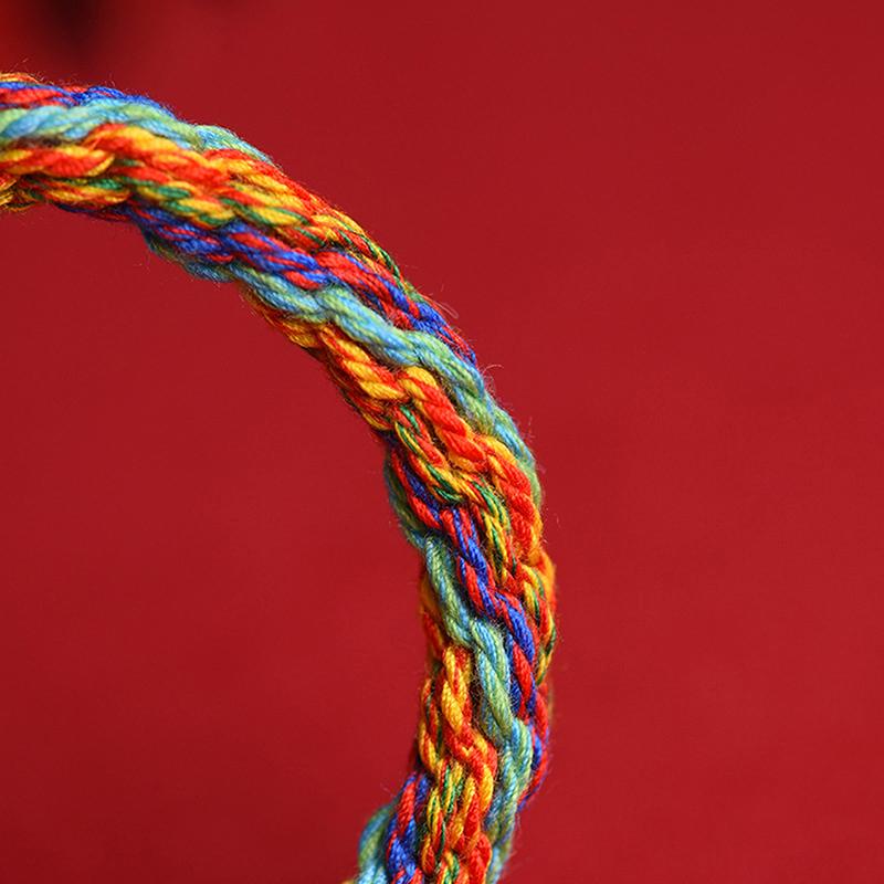 Vielseitiges handgewebtes Gebetsarmband für Damen Herren Mini tibetisch-buddhistisches Mantra Meditationsarmband Schmuckaccessoires Geschenke