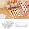 Drawer Compartment Storage Organizer Non Slip 6Pcs Clear Space Saving Transparent Storage Box