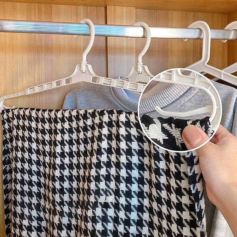 Plastic Clothes Hangers Non Slip Durable 1/5Pcs Smooth Surface for Home Closet Adult Kids Clothes