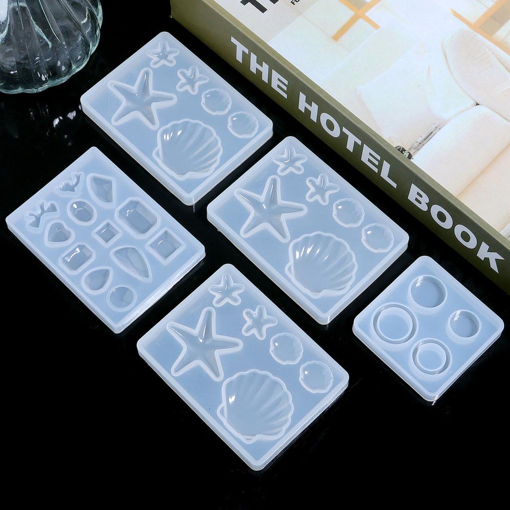 Earring Pendant Silicone Mold Shell Starfish Dolphin Epoxy Resin Mould For DIY Ornaments Necklace Charms Epoxy Resin Crafts