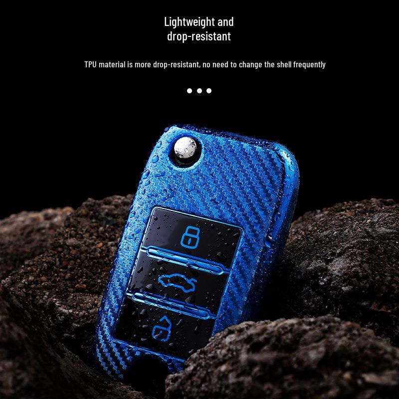 Roewe RX5/i6/ei6/erx5 TPU Soft Rubber Carbon Fiber Key Case Cover