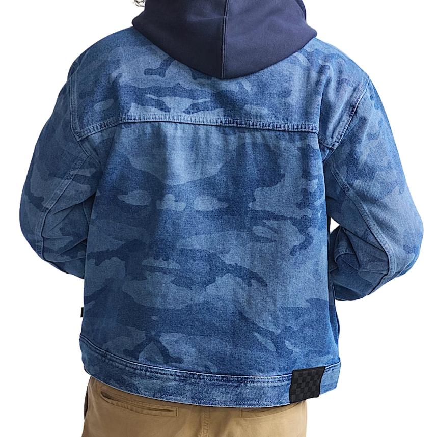 Vans Denim Jackets Men's Blue Lapel Moderate VN000P7DCDX