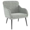 351436 vidaXL Armchair Light Grey 63x76x80 Cm Velvet