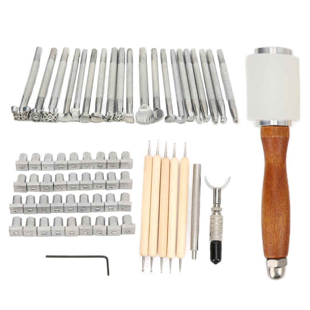 Leather Sculpture Stamping Tools Incisive DIY Durable Sturdy Convenient Leather Working Tools
