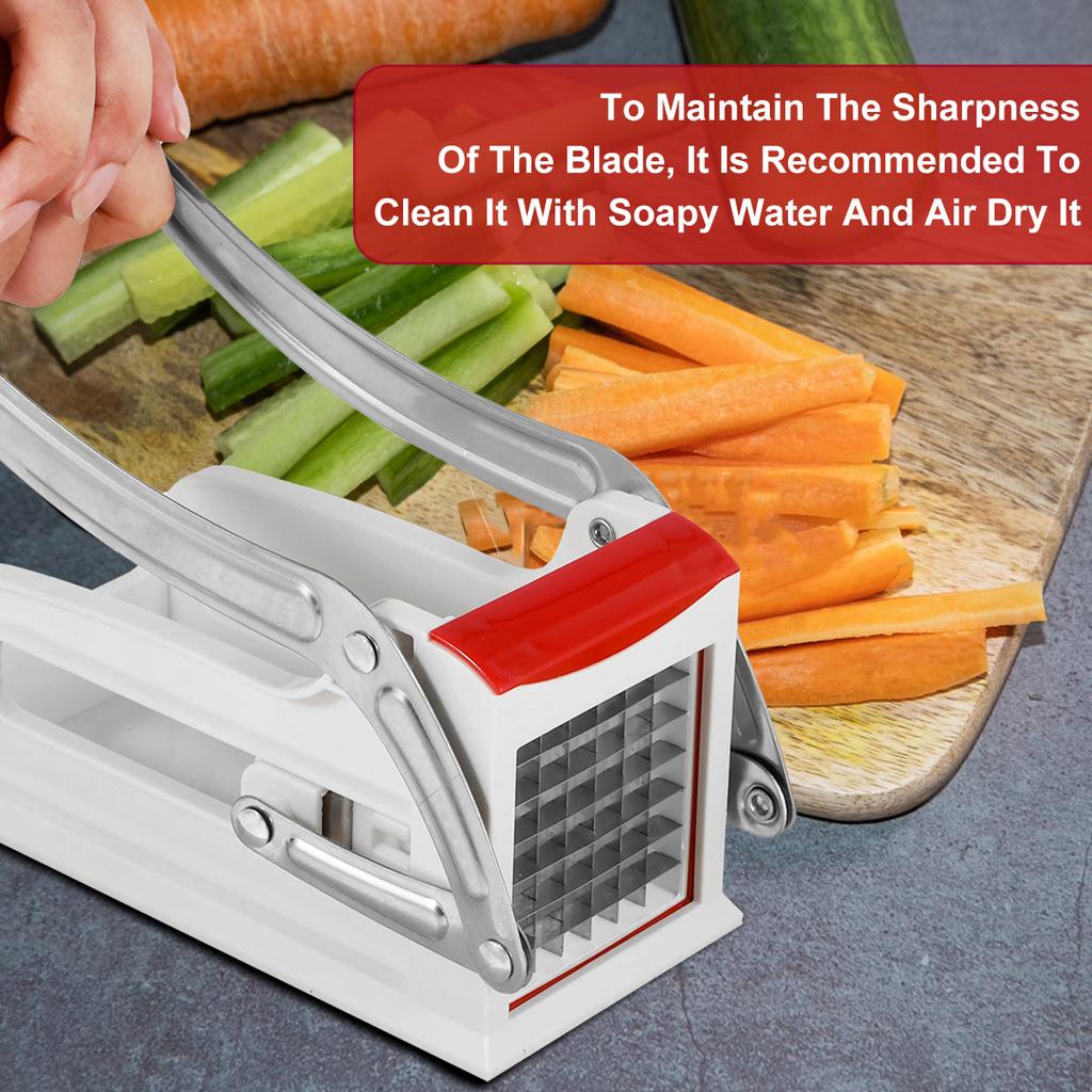 Manual Potato Cutter French Fry Cutter Stainless Potato Chipper Cucumber Carrot Manual Food Slicer Kitchen Cutter Potato Tool