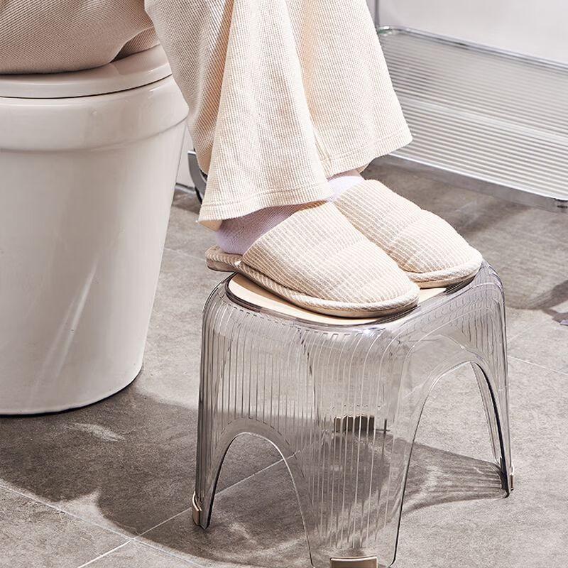 Versatile Transparent Plastic Stool