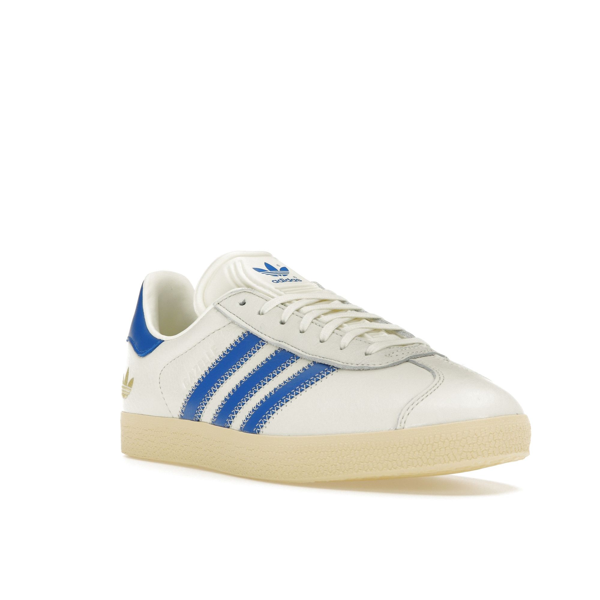 adidas Gazelle Ivory Bluebird Shoe Palace Эксклюзивные кроссовки унисекс кремовый — фото 3