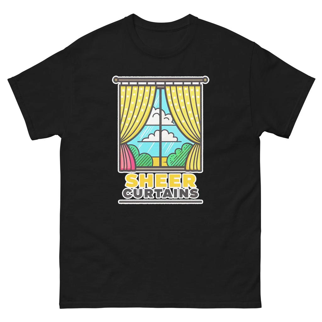 Sheer Curtains Hotel Item Travel Motel T-Shirt