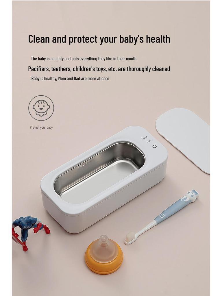 Multifunction Ultrasonic Cleaner for Jewelry, Retainers, and Contact Lenses