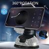 Universal Rhinestone Decor Car Cell Phone Holder 360 Degree Rotation Navigation Phone Mount Stand Auto Interior Accessories