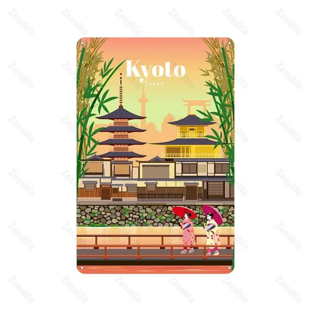 Retro Metal Sign Toronto Skyline Art, Wall Decor Vintage Tin Poster 20x30 cm