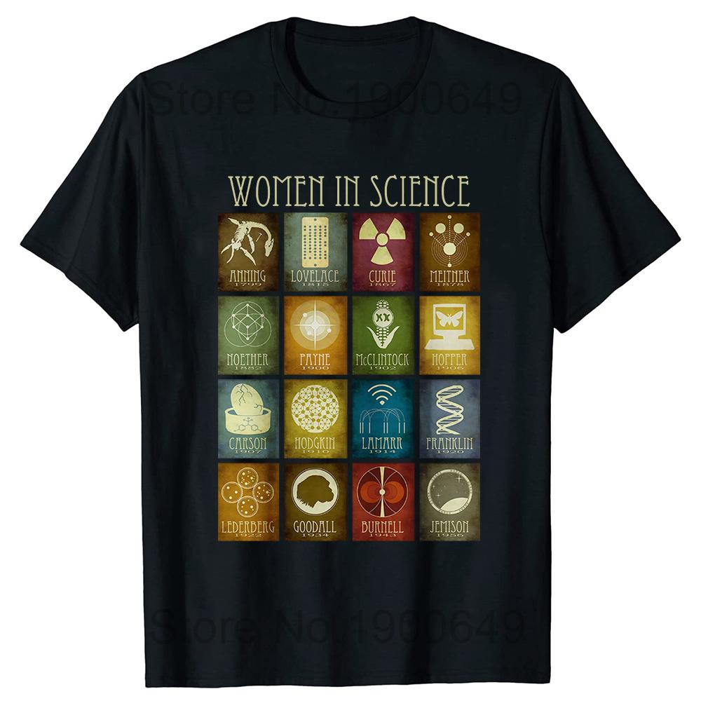 

Unisex Women in Science Teacher T Shirts Summer Style Graphic Cotton Streetwear Short Sleeve Tshirt Unisexs Clothing Comfortable 4XL