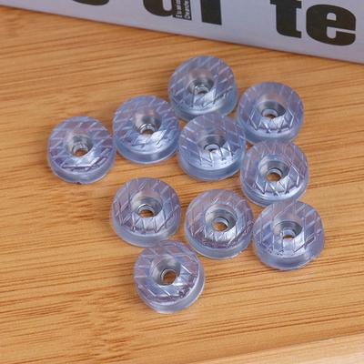 10Pcs Clear Soft Furniture Chair Feet Leg Bottom Non-Slip Pads Sofa Foot Covers