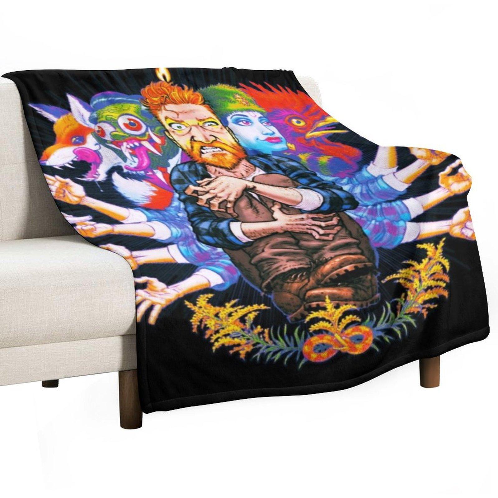 Tyler Childers Tour Throw Blanket Plaid on the sofa Plaid wednesday Soft Big Blankets 30x40in