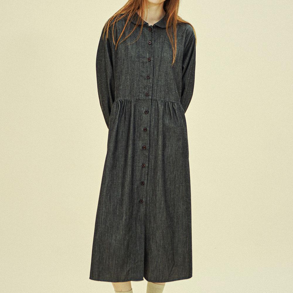 Chikita Shirt Dress (Denim Tencel) Black 243201Dbk