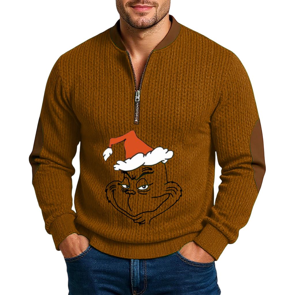 Men'S Outdoor Zipper Long Sleeved Sportswear Casual Sweatshirt