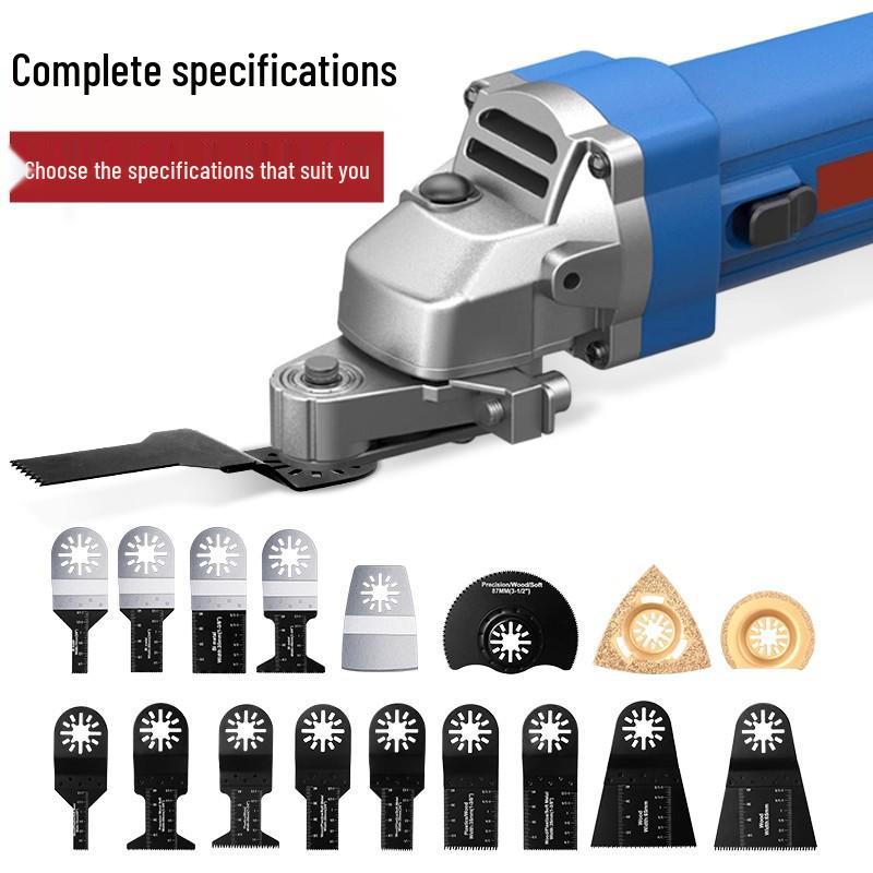 Multifunctional Woodworking Saw & Trimmer: Universal Blade, Slow Loading, Flower Hole for Cutting & Grinding