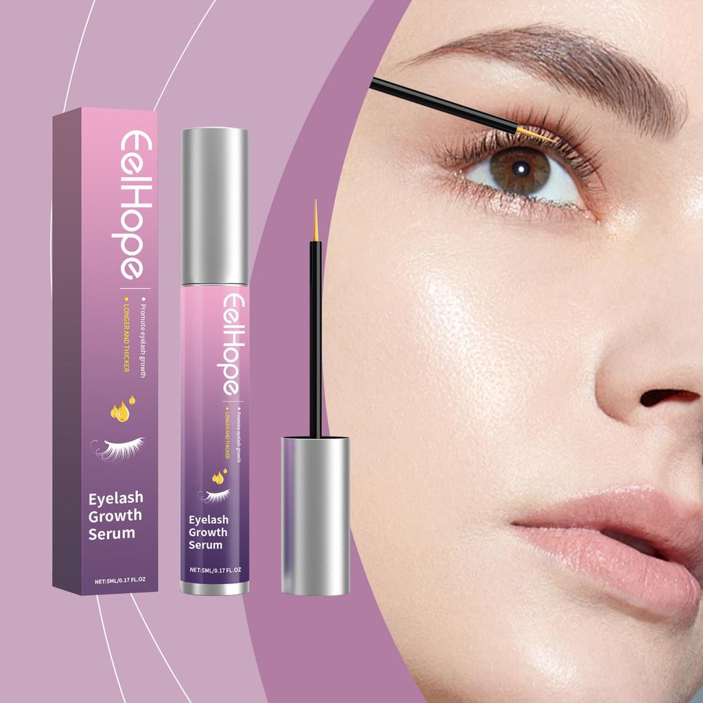 Eelhope Eyelash Serum Gentle Nourishing Sweet Natural Beautiful Curling Lengthening Hydrating Care 5ml For Beauty And Makeup