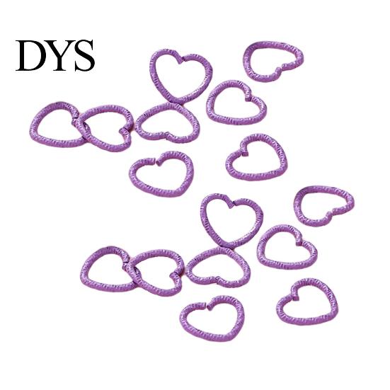 Broken Hair Fixer 50Pcs Girl Hairpins Easy to Wear Heart-Shaped Comfortable Accessory Vibrant Color Decorative Clips Clip