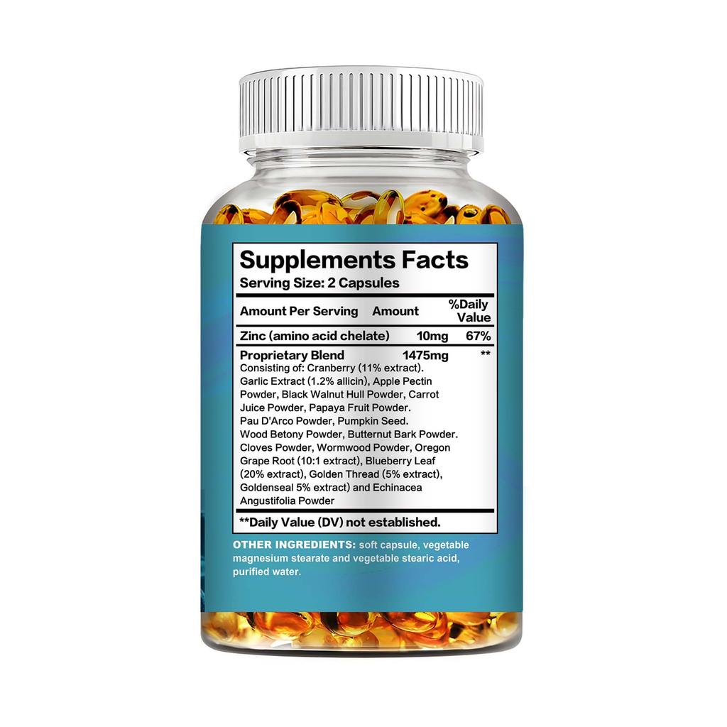 Airboy Parasite Blast Detox Complex - A Powerful Herbal Blend - Helps To Quickly Eliminate Harmful Toxins and Parasites from the Body.