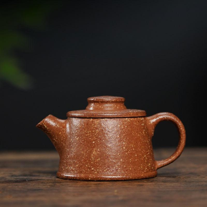 70ml Exquisite Yixing Purple Clay Teapots Handmade Giant Wheel Pot Raw Ore Coarse Sand Tea Brewing Kettle Zisha Tea Set Teaware
