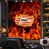 Wandbehang Wandteppich PSV Eindhoven FC Druckstoff für Wohnzimmer Schlafzimmer Heimdekoration