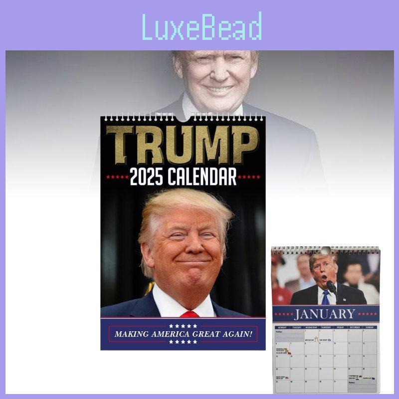 Unique Trumpinator Wall Calendar 2025 A4 Size Fun And Creative Design For Festive Gift Giving