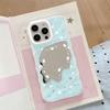 Cute Cat Wave Mirror Is Suitable for Apple 16/15/iphone13promax Huawei Makeup Mirror Mobile Phone Case