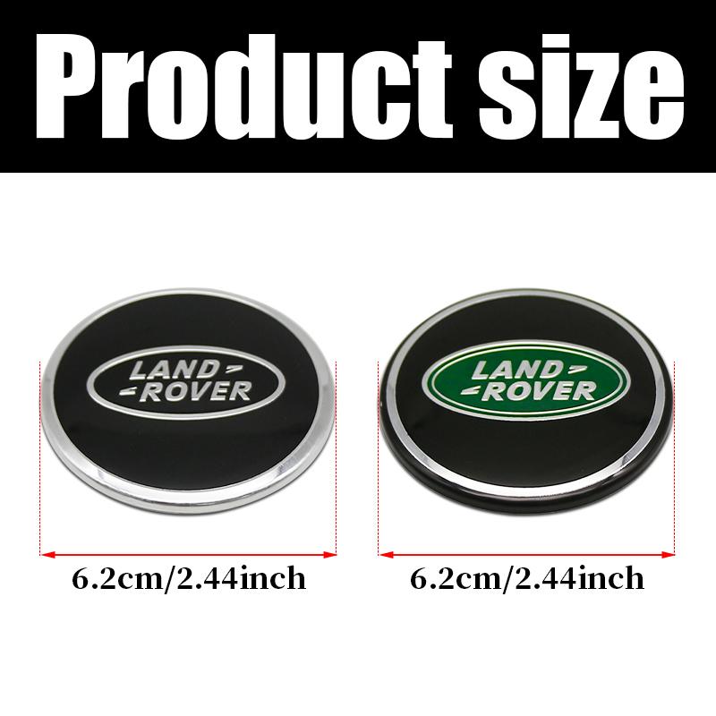 4Pc 60mm 56mm 62mm Car Wheel Center Hub Cap Rim Cover Sticker Accessories For Land Rover Discovery Velar Evoque f Range Rover L405