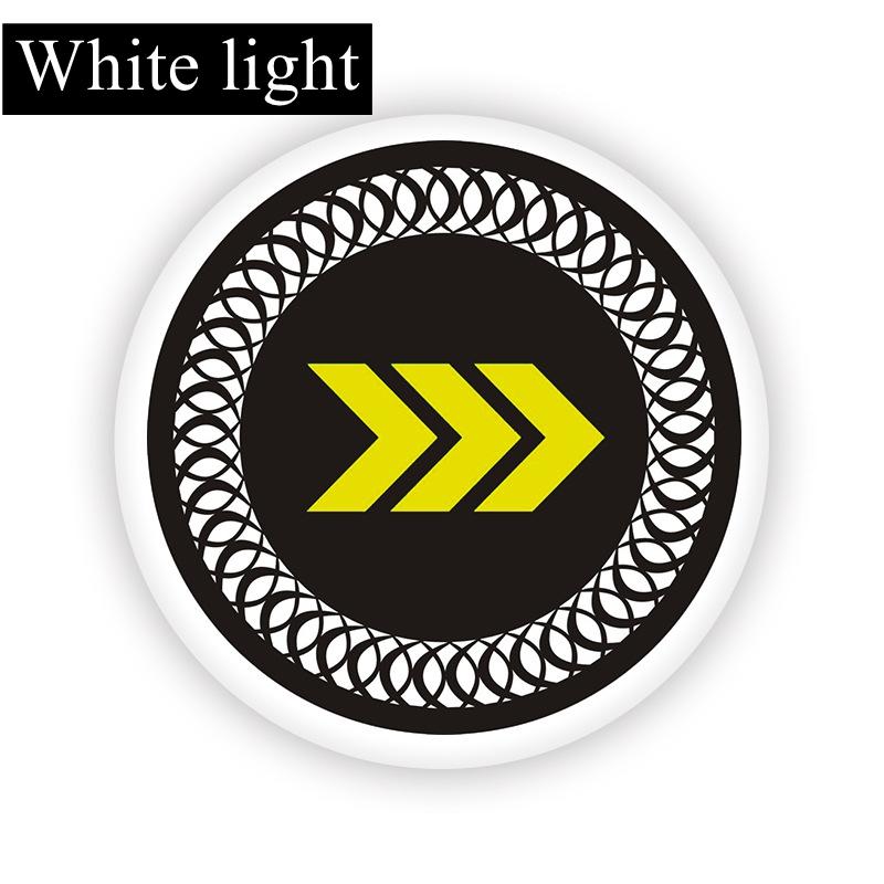 New motorcycle three-color reflective circular reflective plate, electric vehicle LED daytime running turn warning light modific