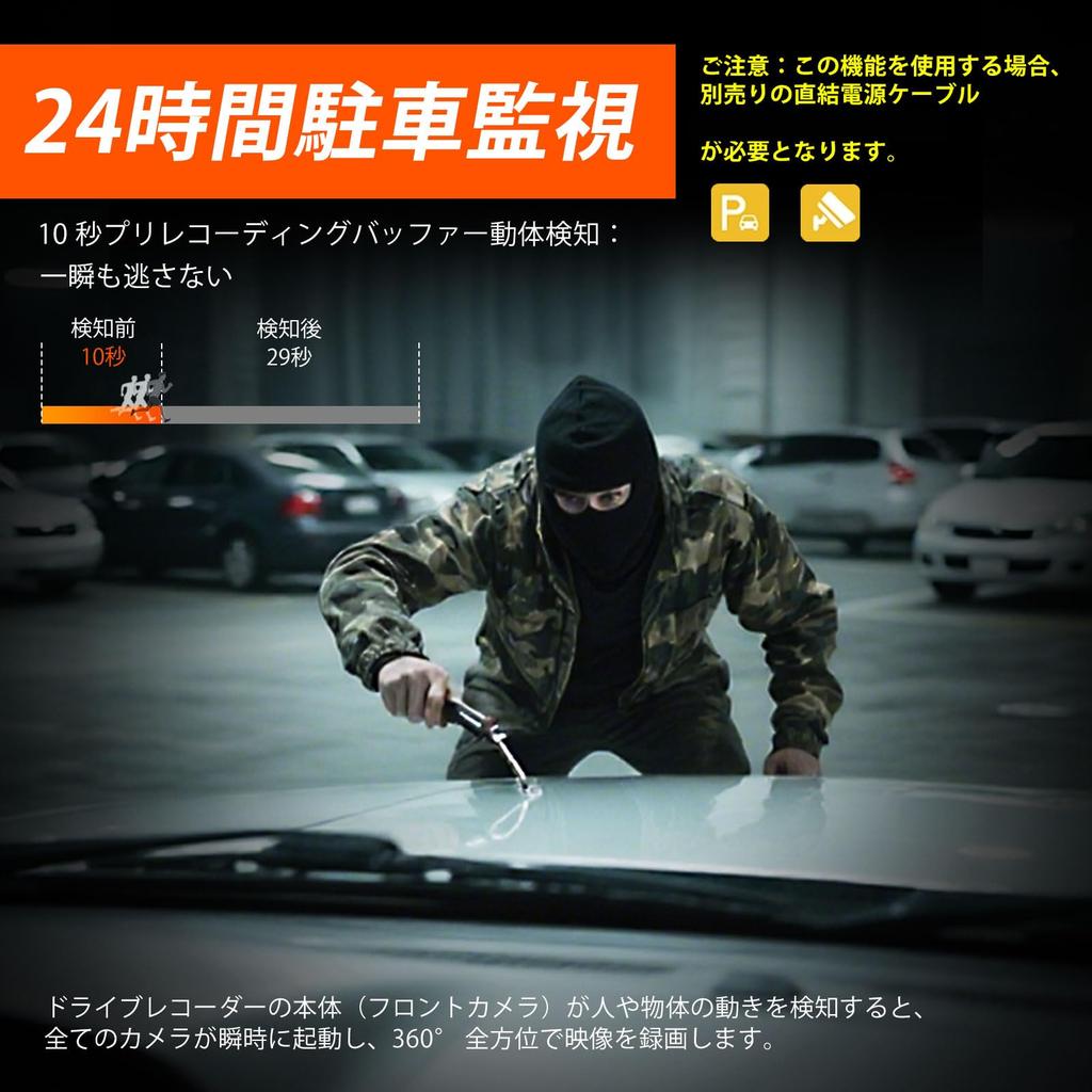 Roykaw Dash Cam with Front and Rear Compact Dash Sony IMX675 Wide WDR Night Parking 128GB Card Overwrite Continuous Motion Detection 4-Camera Cameras,