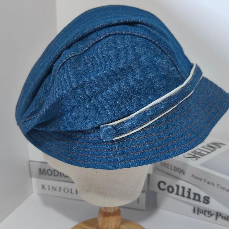SUSU 1Pcs Retro Jean Sun Hat Women Denim Bucket Hat Casual Short Brim Fisherman Cap For Daily Outdoor