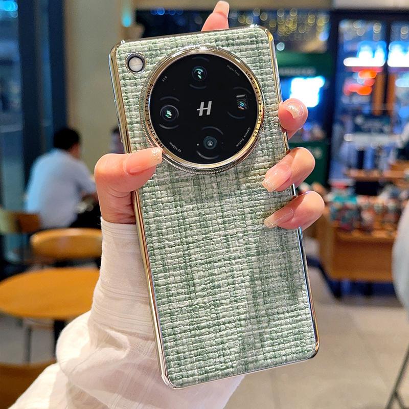 

For Oppo Find X8 X8s Pro Plus Ultra Case Weave Woven Fabric Raised Metal Frame Camera Lens Protection Plating Cover Braided PC&OPPO Find X8s