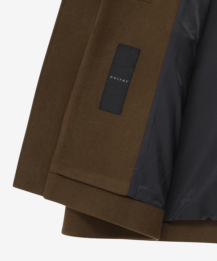 Noirer For Woman Oversized Hooded Duffle Coat (Brown)
