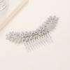 Metal Gold Color Leaf Hair Combs Hair Accessories Side Combs Straight Teeth Hairpins Clips Bridal Wedding Veil Comb Accessories