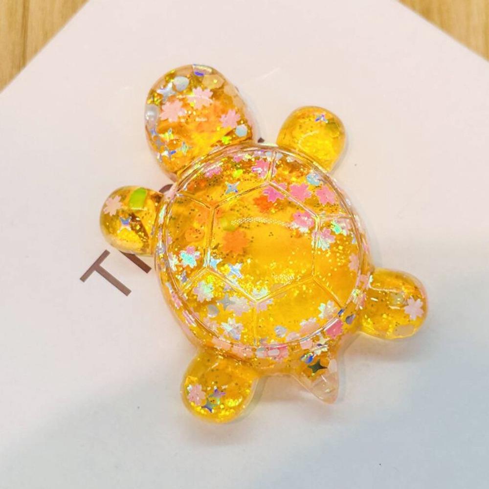 Oil Quicksand Flashing Turtle Ornament Starfish Micro Figurines Turtle Ornament  Desktop Decoration
