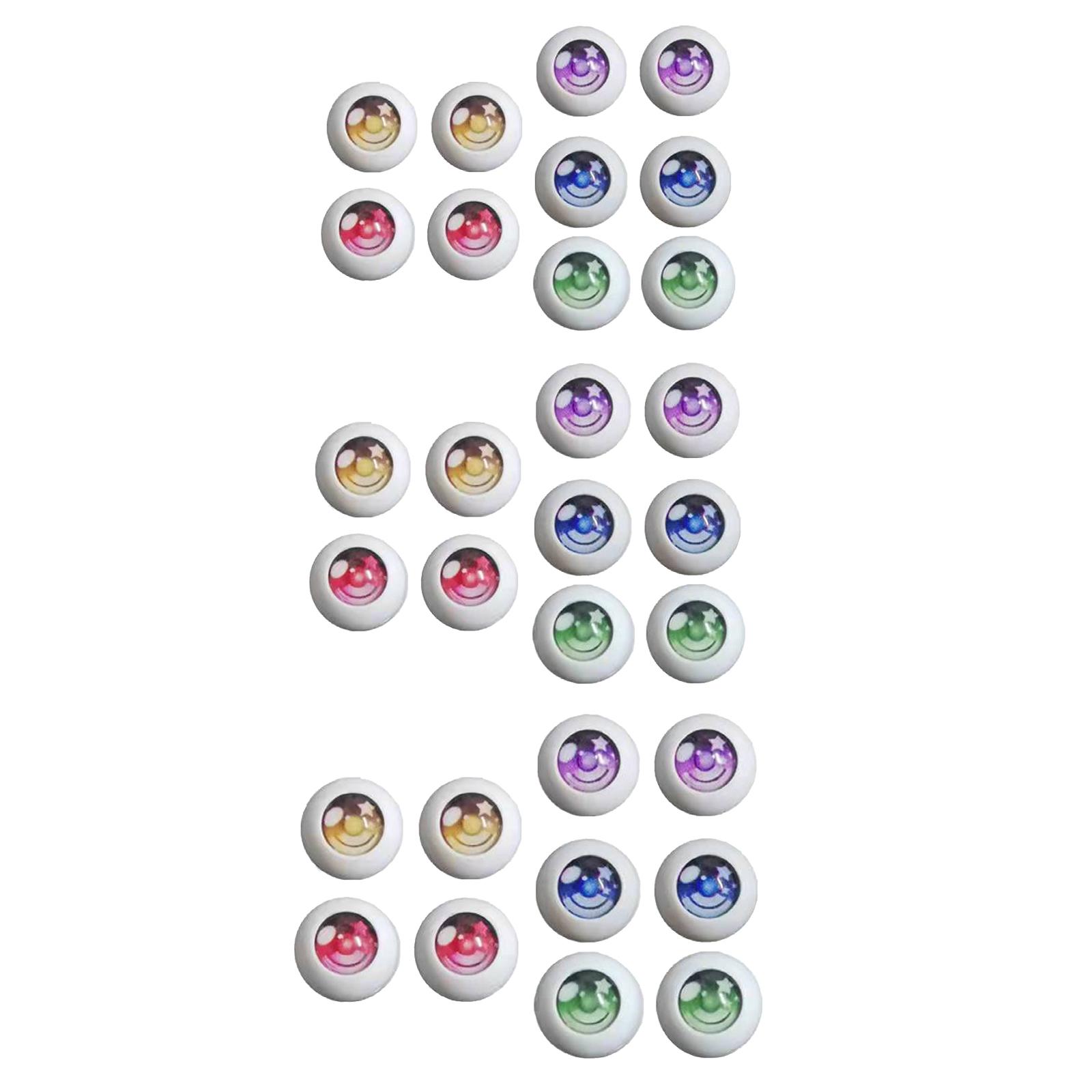 

10 x Doll Eyes Crochet Toy Googly for Projects Stuffed Animal Doll 14mm