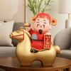 New Chinese Style Horse Figurines Decorative Ornament Lucky Treasure God of Wealth Wealth Symbol Horse Year Design