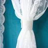 Pastoraler Stil, Heimdekoration, Jacquard-Spitze, Wohnzimmer, Schlafzimmer, Fenstervorhänge, transparente Tüllvorhänge, 1 Stück, Weiß